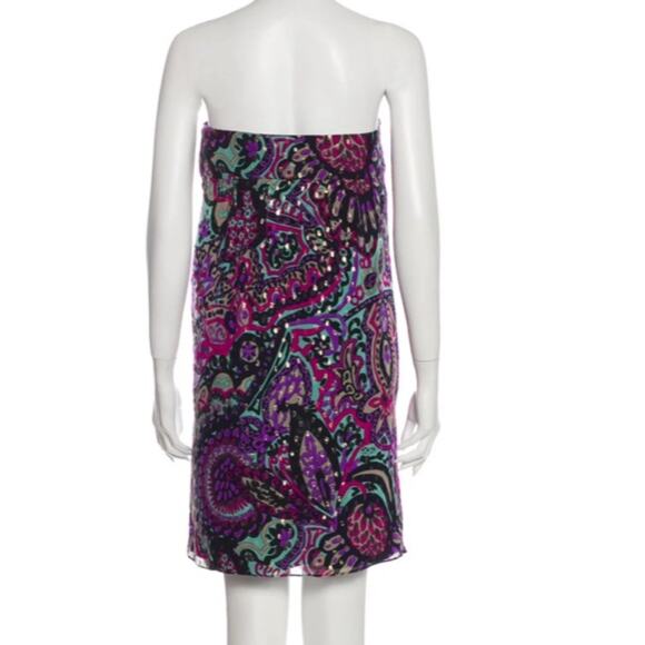 Tibi metallic paisley strapless dress - Picture 3 of 5